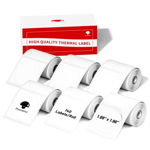 Image of Phomemo 50x50 Round Labels 6 Roll