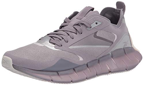 Reebok Women's Zig Kinetica Horizon Running Shoe, Gravity Grey/Glass Pink/Silver Metallic, 9
