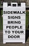 Sidewalk A-Frame Heavy Duty Plasticade 2 Sided Message Board Sign