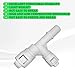 Hirificing Car Heater Core Hose Fitting Connector #15055343 15055342 800-413CD, Heater Coolant Hose Junction Cooling Water Pipe T-connector Joint For Select Cadillac Chevrolet GMC Silverado(White)
