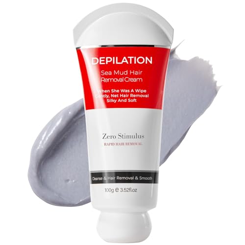 Painless Hair Removal Cream - Soothing Depilatory for Unwanted Body and Facial Hair, Suitable for Men and Women of All Skin Types