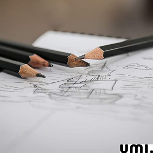 Amazon Brand - Umi Drawing And Sketching Pencils 24 Pencil Set (19 sketch pencils, 3 charcoal pencils, 1 graphite pencil and 1 eraser pencil) - Image 7