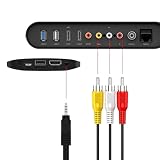 VIEVRE Kabel 3,5 mm na RCA AV, kabel wideo S, cinch na jack 3,5, odtwarzacze MP3, tabletów, głośniki, kina domowe, 1 m