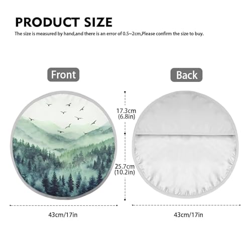 Image of Mountain Scenery Car Steering Wheel Sun Shade Cover Fashion Design Sun Shade for UV Protection Car Interior Accessories Sun Protection Universal Fit Most Cars Women