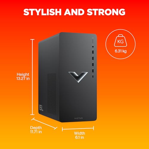 HP Victus 15L Gaming Desktop TG02-0009in PC, AMD Ryzen™ 5 5600G,16 GB DDR4,1 TB SSD,NVIDIA GeForce RTX 4060(8 GB GDDR6 Dedicated),Windows... - Image 2