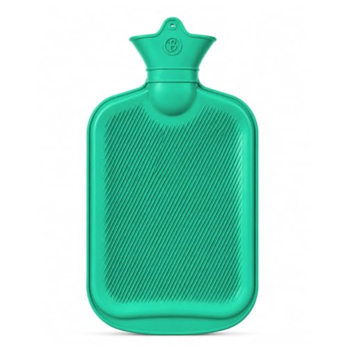 Image of Btag Hot Water Bag (2Ltr) for Pain Relief | Non-Electric Rubber Heating Bottle Period Cramps, Body Aches | Long Heat Retention | Wide Mouth with Leak Proof Cap & Skin Friendly Material (Turquoise)