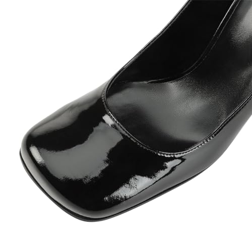 Women Chic Round Toe Wedge High Heel Pumps Slip On Graceful Ladies Dressy Evening Dress Shoe Size 4-16 US3