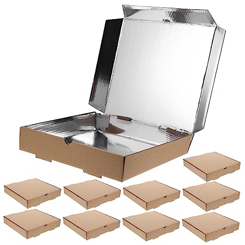 FUNOMOCYA Pizza Boxes for Holiday Pizza Crisper Box 10pcs Cookie Storage Container Cardboard Dough Proofing Container