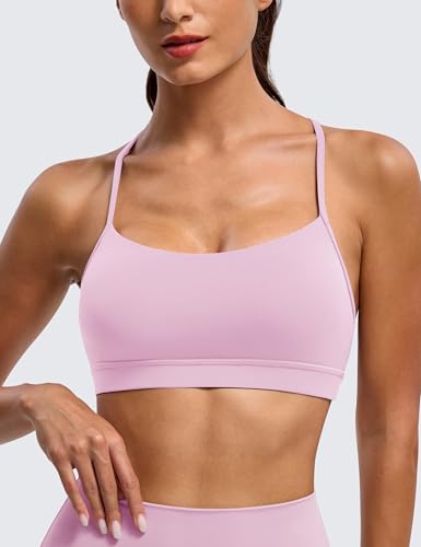 Image of BAYDI Clouduxi Y Back Sports Bra for Women - Padded Racerback Spaghetti Strap Low Impact Workout Yoga Bra, A-C Cups