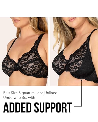 Smart & Sexy Women's Signature Lace Unlined Underwire Bra with Added Support4