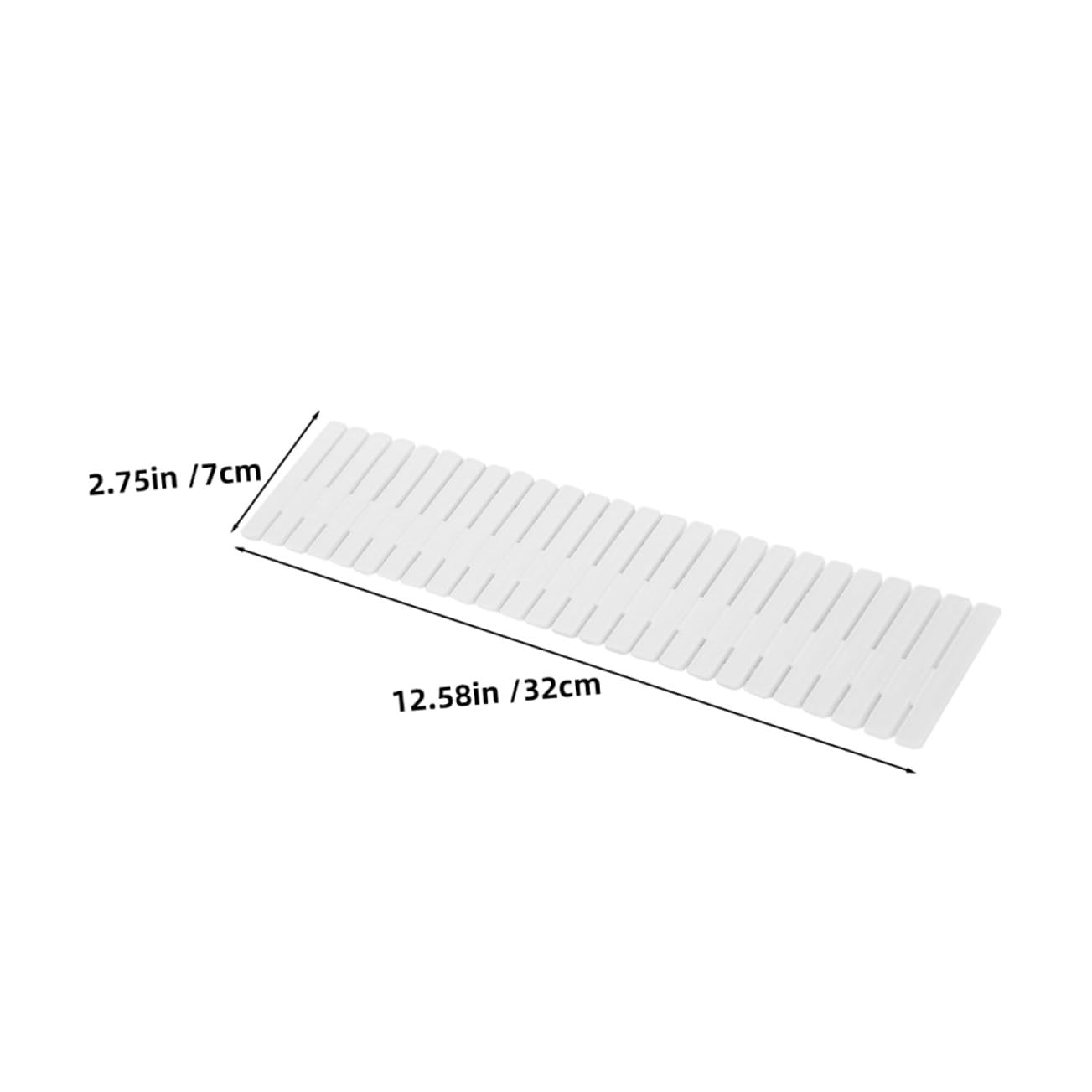 Mikikit 16 Pezzi Divisori Cassetto Regolabili in Plastica Bianca DIY Organizer per Biancheria Intima Calze e Trucco Separatore Griglia per Cucina e Camera