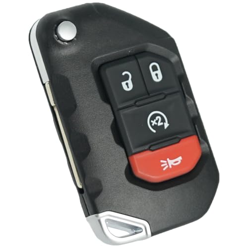 MechanMagic Key Fob Replacement Fits for Jeep Wrangler 2018 2019 2020 2021 2022 2023 2024 Gladiator 2019-2025 Proximity Smart Keyless Entry Remote Control OHT1130261 68416784AB 68416784AA 433 Mhz