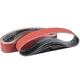 Schleifband 50x686mm Schleifbänder Set je 3x Körner 60/80/120/180/240 für Bandschleifer Stationaer, Schleifmaschine, Band Tellerschleifer (15 Stück)