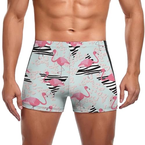 Boxer de bain homme triangle flamingo aux finitions soignées et coupe anatomique premium