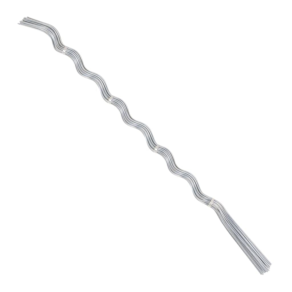 vidaXL Soporte para Planta Espiral 50 Unidades 170cm Acero galvanizado