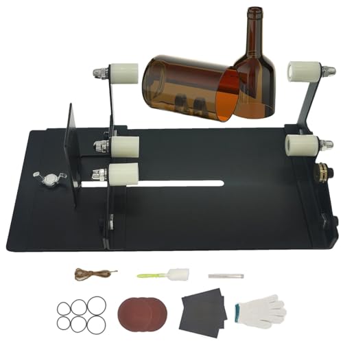 Cortador de vidrio para botellas de vino,Máquina cortadora de botellas,Herramienta para cortar botellas de vidrio y botellas de vino - Kit profesional de cortador de botellas, kit de corte de vidrio p