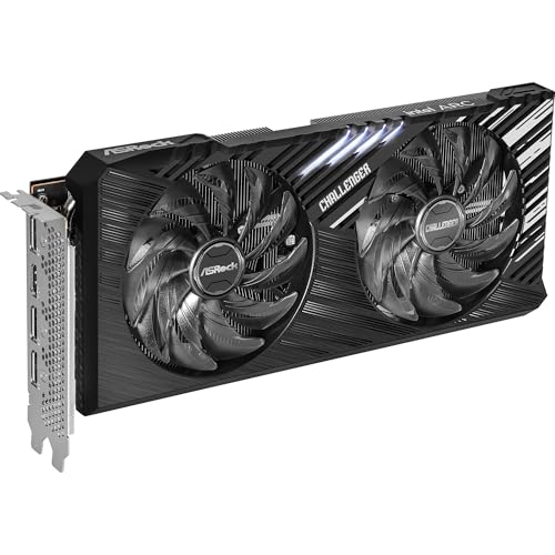 Image of ASRock Intel Arc A750 Challenger SE 8GB OC 16 Gbps 256 bit GDDR6 7680 x 4320 Dual Fan 0dB Silent Cooling Video Graphics Card 650W