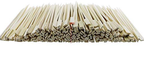 Amersumer 200PCS 7 Inch Bamboo Picks Paddle Skewers BBQ Picks