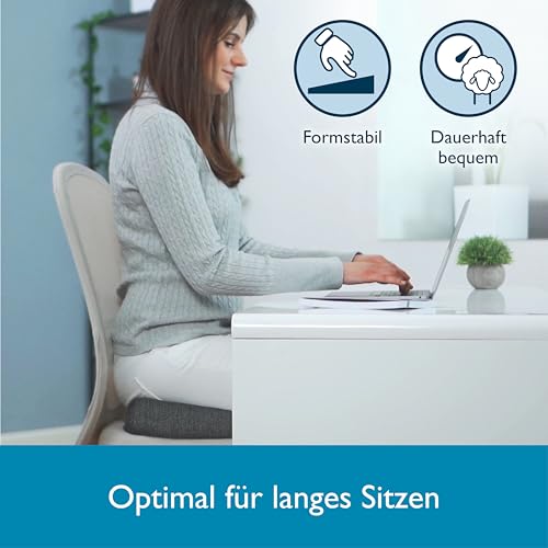 Beautissu BeauErgo Keilkissen für Stuhl und Home Office – Bild 2