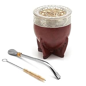 Imperial Wrapped Leather Calabash Gourd + Bombilla