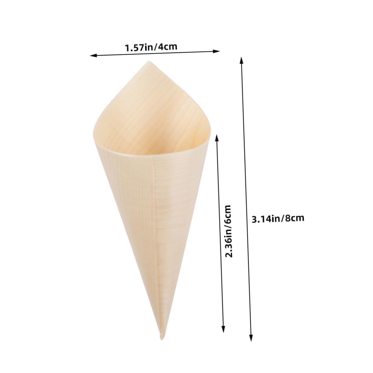 MUCKLILY 150Pcs Food Cones Multi Function Compact Dessert Containers for Charcuterie Appetizers for Parties Restaurants and Home Use