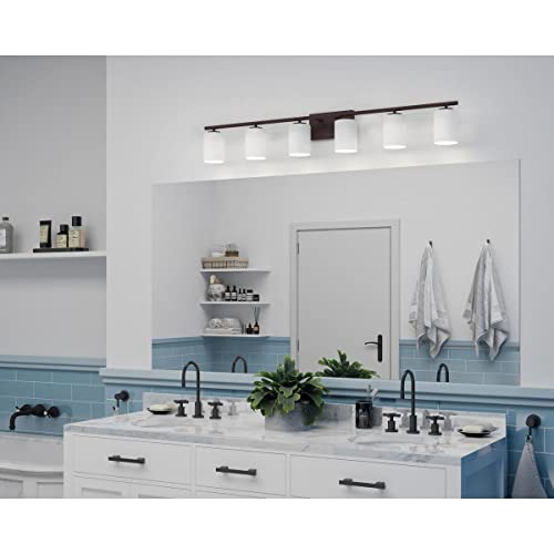 Image of Progress Lighting P300385-020 Replay Bath & Vanity, 6-Light, Antique Bronze