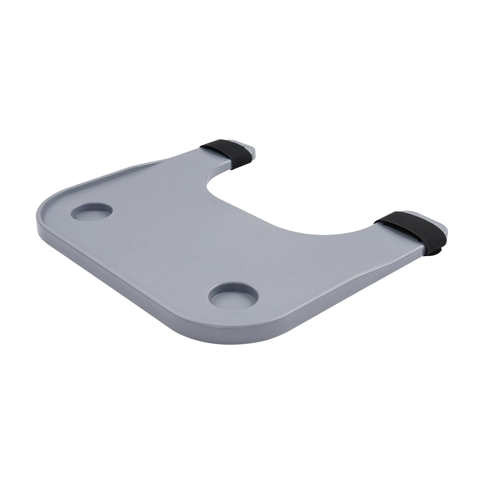 Rollstuhltisch abnehmbar, Rollstuhl Tablett mit Getränkehaltern, ABS Ess- und Arbeitstablett, Anti-Rutsch, einfache Befestigung, für Senioren, Pflege, Mobilitätshilfe, 58 × 53cm