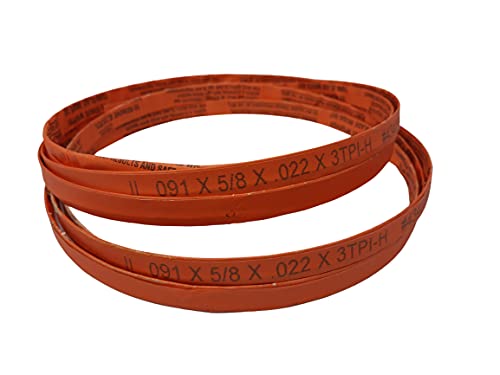 91 x 5/8 x 3TPI - 2 Pack or 4 Pack - Bone in Meat Cutting Bandsaw Blades Cozzini Cutlery Imports - Fits Biro - AA, AA1, Biro - 22, Globe Stimson -111 (91' - 2 Pack)