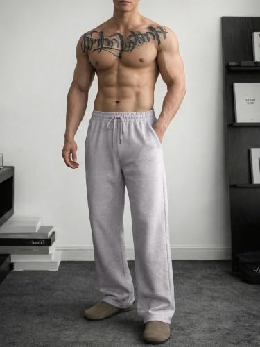 Image of JMIERR Men's Casual Baggy Pants Lightweight Wide Leg Lounge Travel Pants Streetwear with Pockets
