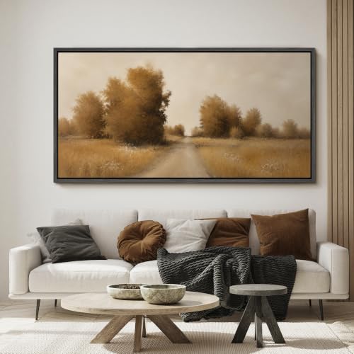 Image of MUDECOR Extra Large Framed Canvas Print Wall Art Autumn for Living Room