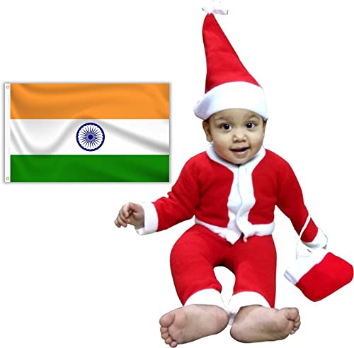 Selling Uniqness Cotton UNIq Baby Christmas Party Santa Costume Suit Outfits Set Kids 1 to 2 Years Old Boys Girls Xmas Santa My First Christmas Clothes, Multicolour (B07KQKTJ6B) Amazon Price History, Amazon Price Tracker