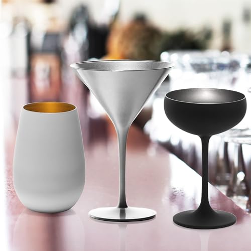 Stölzle Lausitz Elements Cocktailgläser Silber Kristallglas 240 ml, 6er-Set – Ansicht 6