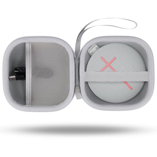 for Ultimate Ears UE MINIROLL Ultra-Portable Waterproof Bluetooth Speaker Hard Protective Case, Portable Travel Case Replacement (Revive Grey Case) - co2CREA