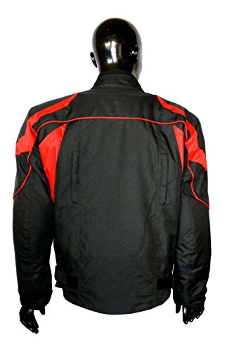 KED SOAR - Giacca da moto Taifun nero rosso opaco