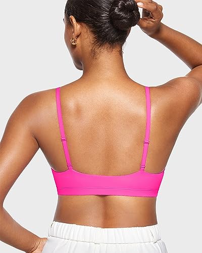 Image of INLYRIC Women's Inbarely Bralettes Cami Bras No Underwire Wireless Seamless Unlined Comfort Sports Bra