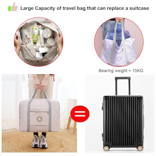 Travel Duffle Bag for Airlines Personal Item Travel Bag Foldable Underseat Carry on Luggage for Airplanes Weekender Overnight Hospital Bags Travel Essentials Sport Gym Bag for Wome image 3