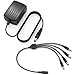 ANNKE (1) AC to DC 12V2A Security Power Adapter Supply and (1) 1-to-4 Split Power Cord For CCTV Surveillance Camera DVR