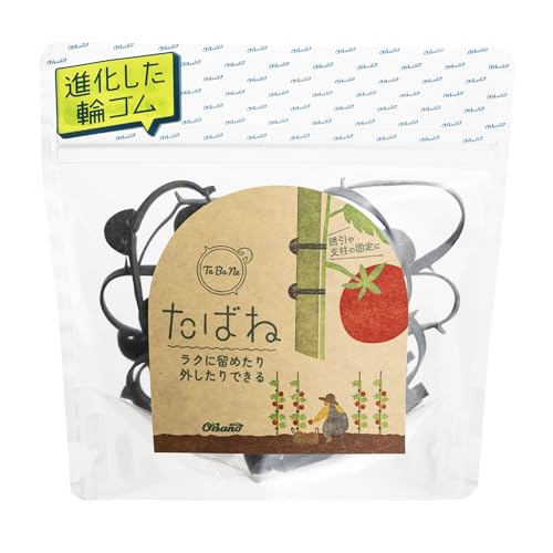 輪ゴム オーバンド たばね #18 < 50g透明袋 > 黒色 少量 包装 ゴムバンド 共和 引っかけて束ねる 電線 配線 コード 園芸 農業資材 支柱 結束 まとめる