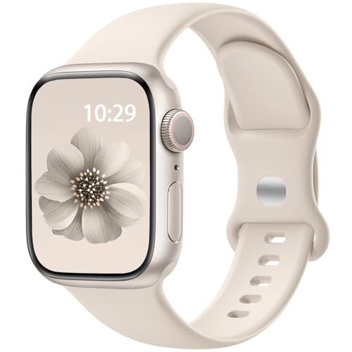 Sport Band Compatible with Apple Watch 38mm 40mm 41mm 42mm 44mm 45mm 46mm 49mm, Soft Silicone Waterproof Replacement Strap for iWatch Bands Series 10 9 8 7 6 5 4 3 2 1 SE Ultra/Ultra 2