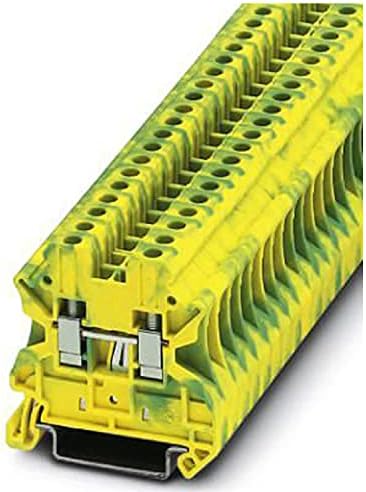 Phoenix Safe 3044128 Protective Conductor Series Terminal UT 4-PE, Multicoloured, Green/Yellow, AWG 26 - 10