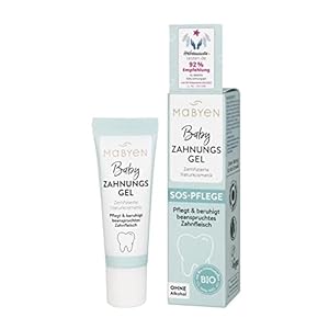 MABYEN Baby Zahnungsgel Säuglinge 10ml | Zahnfleisch Gel aus pflegenden Inhaltsstoffen – Ohne Alkohol – Zahnungshilfe Baby für beanspruchtes Zahnfleisch – SOS-Pflege beim Zahnen