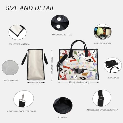 Bolso Tote Musical Inspirado en Película Supercalifragilistic miniatura 3