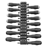Ernst Manufacturing Screwdriver Pro XL - Modular Screwdriver Organizer for 14 Tools - Made in the USA (Black Cleated Base)