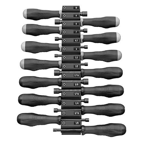 Ernst Manufacturing Screwdriver Pro XL - Modular Screwdriver Organizer for 14 Tools - Made in the USA (Black Cleated Base)