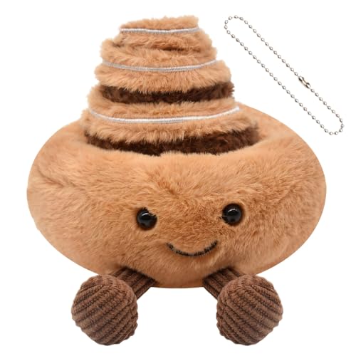 EduPlayte Almohada de Pan Rollos de Canela, Juguete de Felpa Suave, Almohada de Peluche en Forma de Pan, Juguete de muñeca 3D, Almohada de sofá para Regalo de cumpleaños de niños