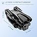 Drone with Camera 1080P HD, Mini Drone for Beginners Kids Adults, RC Quadcopter with 2 Batteries, Carrying Case, Stable Hover, Trajectory Flight, Gravity Control, One Key Take Off/Land, Black