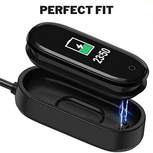 Image of Techonto Usb Power Adapter Fitness Band Charging Adapter Cable Designed For Xiaomi Mi Band 4 - Black