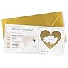Personalised Holiday Scratch Card with Gold Envelope - Custom Scratch Boarding Pass Ticket Surprise - Travel Scratchcard for Christmas (Personalised)