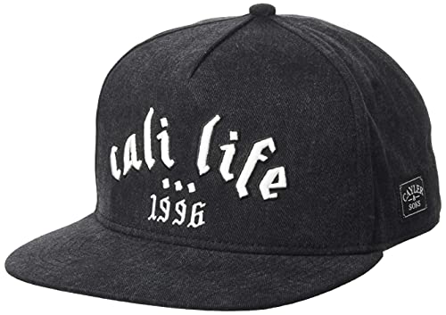 Cayler & Sons Tapa de Metal Gorra de béisbol, Negro/Blanco, Talla única Unisex Adulto