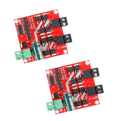 senzooe 2PCS XY-160D 7A 160W Dual Circuit DC Motor Drive Module Forward Reverse PWM Speed Regulation